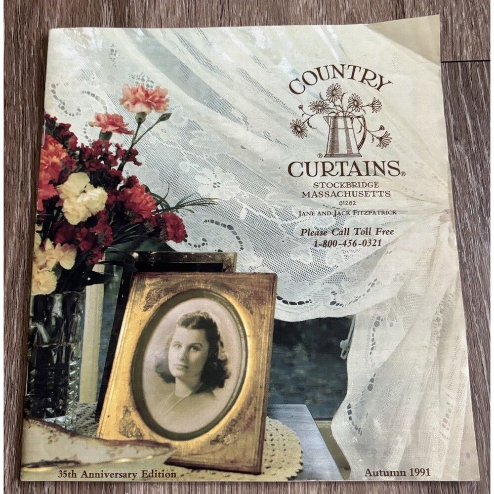 Vintage Country Curtains Autumn 1991 Curtains Catalog CottageCore Stockbridge